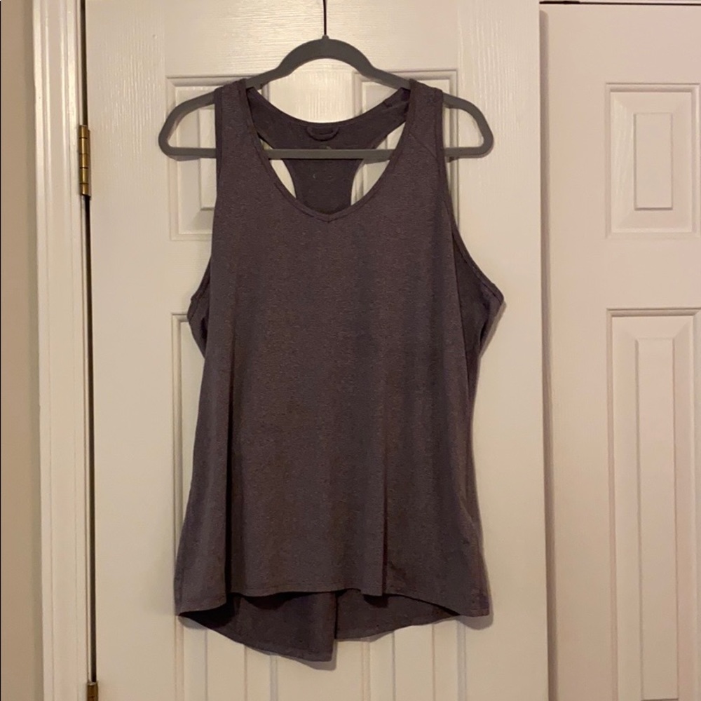 WOMEN'S MOTIVATION PURPLE STRIPE TANK - XL